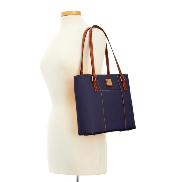 Dooney & Bourke Pebble Grain Leather Midnight Blue Lexington Purse - Picture 2 of 14